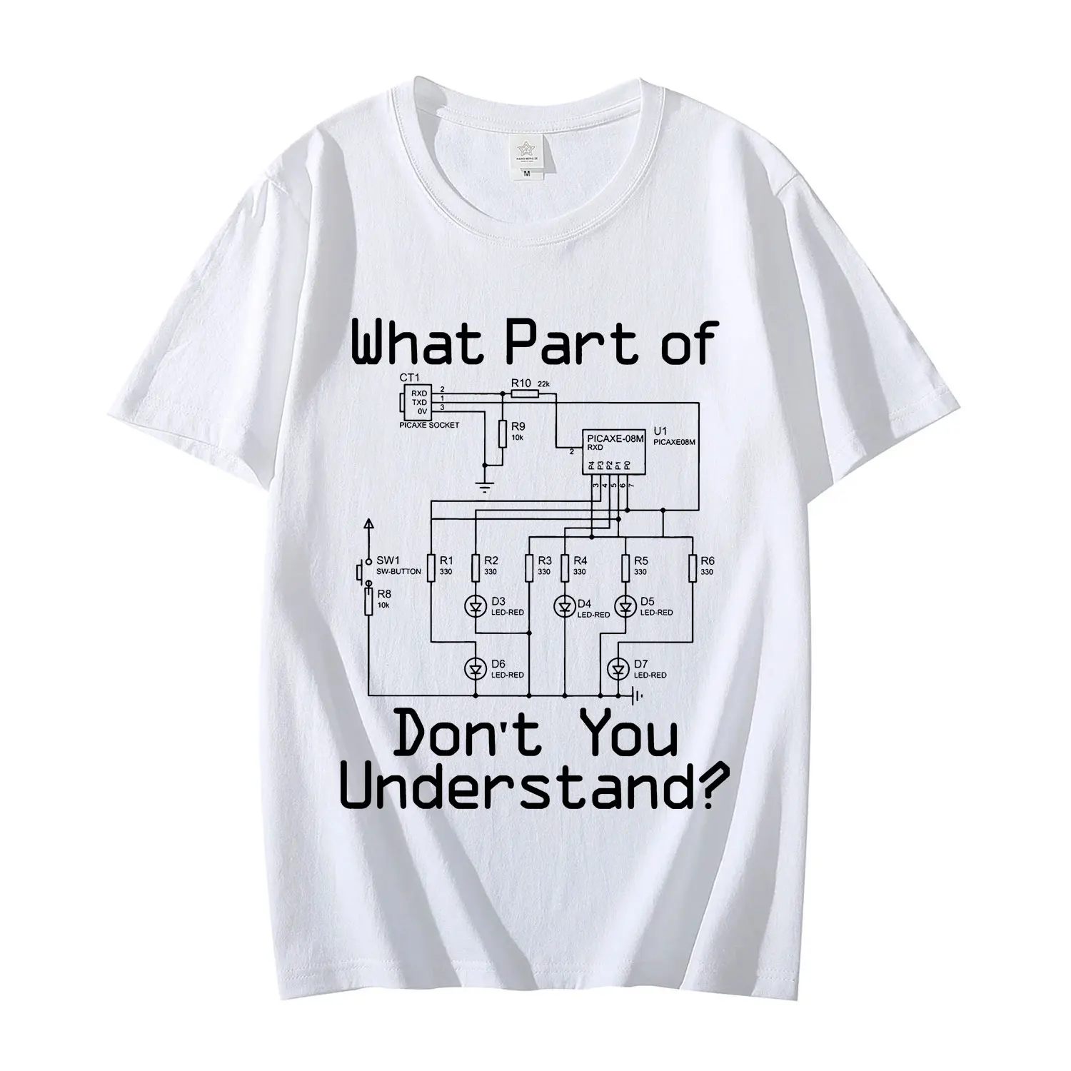 الرجال مضحك كهربائي تي شيرت الأسلاك الكهربائية الرسم البياني الزوج أبي Aift تي شيرت موضة عادية تي شيرتات قصيرة الاكمام للجنسين #2