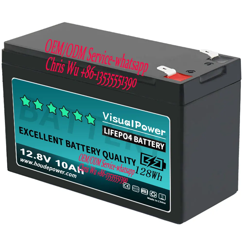 Lithium 12V 128Wh Battery Pack- Lithium Iron Phosphate LiFePO4 10Ah COSSIFTW