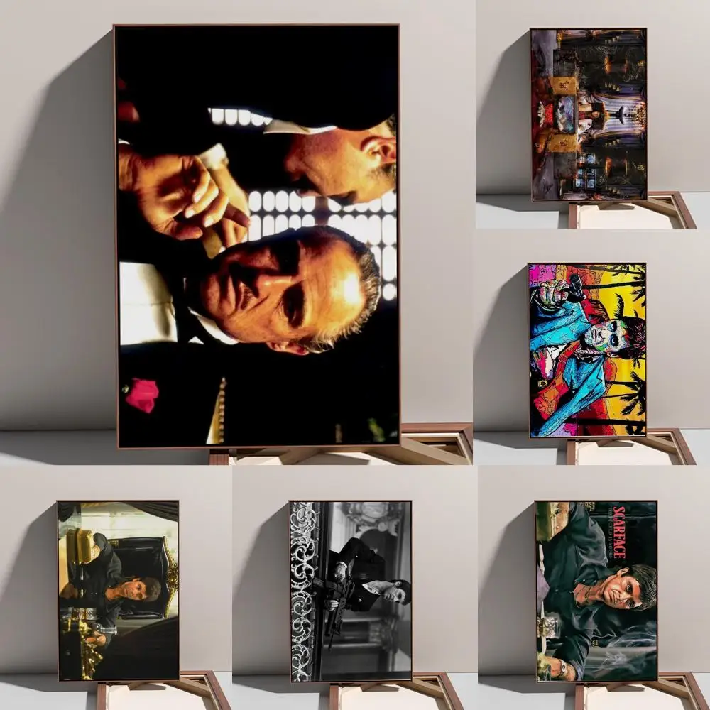 

Scarface Godfather Characters Poster Prints Oil Painting Mural Living Room Home Decoration Party Evening Cover