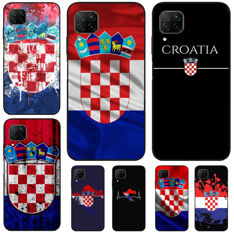 Croatia Coat Of Arms Flag Case For Huawei P30 Lite P40 P20 Nova 11 Pro 3i 8i 11i 9 10 SE 5T Y60 Y61 Y70 Y90 Y91 Cover