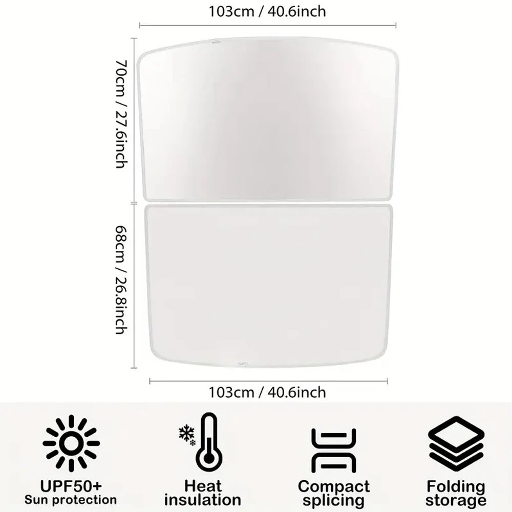 테슬라 모델 3 Y 2021-2023 용 차양, 업그레이드 아이스 천 버클, 유리 지붕 햇빛가리개, 전면 후면 선루프 채광창, 신제품
