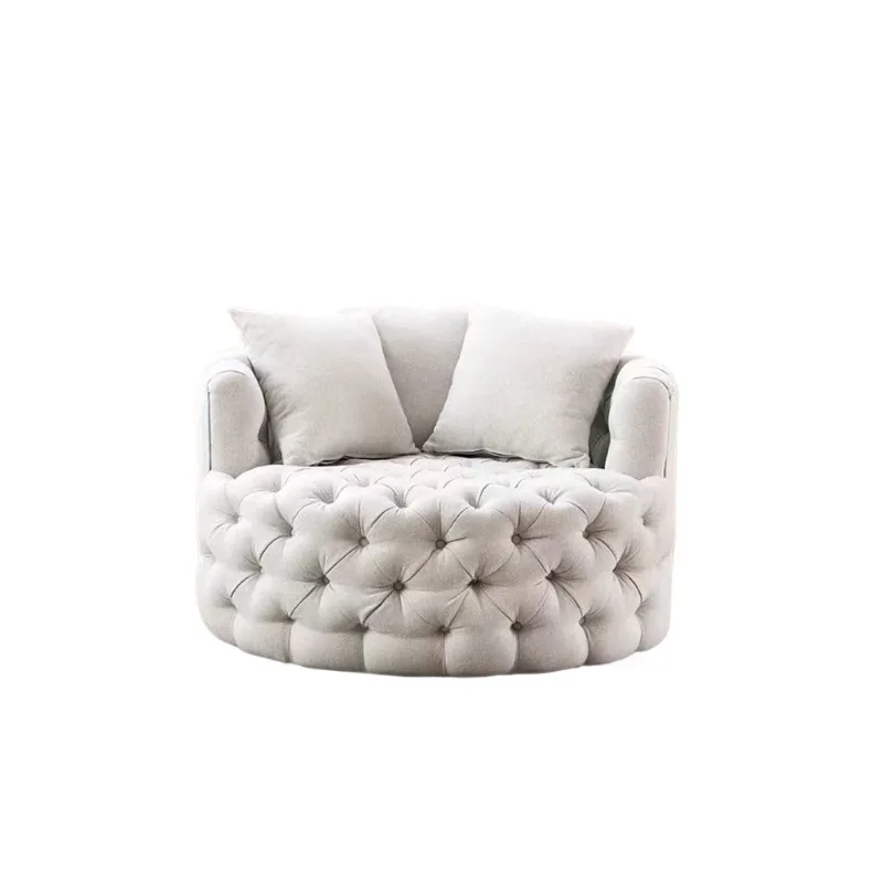 Nordic light luxury buckle single floor sofa, bedroom bedside living room corridor simple single chair