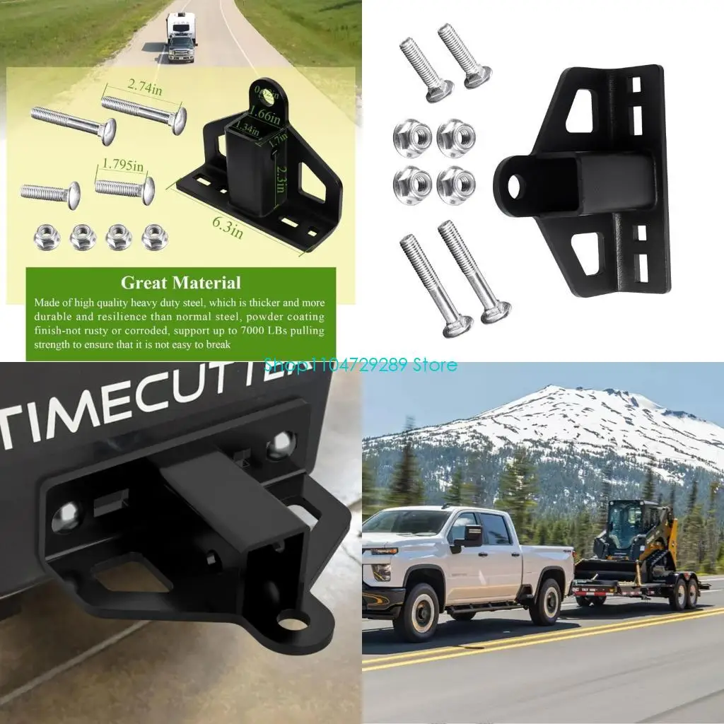 

D8KE Стальной прицеп прицепа Универсальный для тракторов газонокосильники ATVS Bolt на приемнике Hitch Hold 7000 фунтов