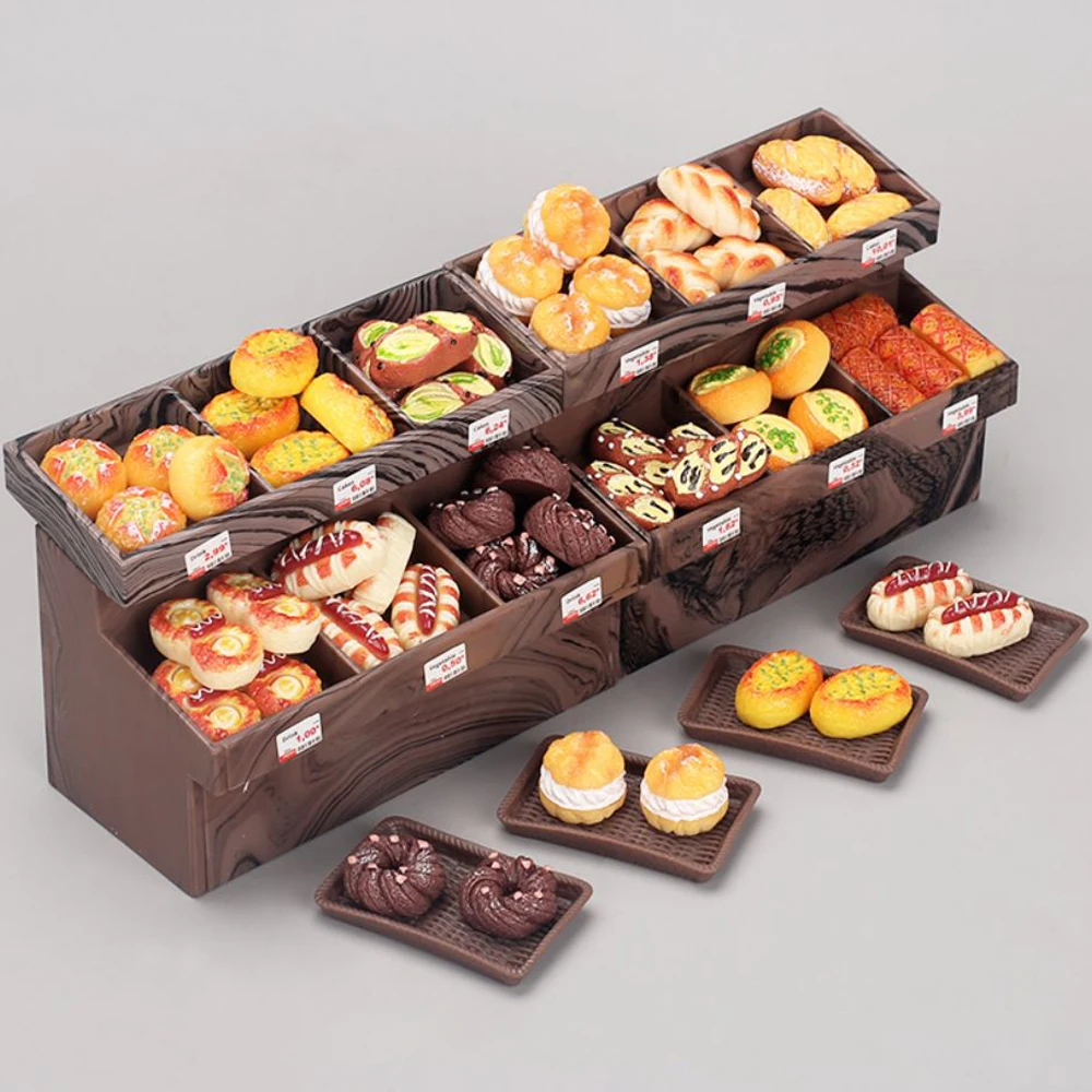 Présentoir de supermarché pour maison de poupée, modèle maison de poupée, fruits, desserts, légumes, jouet, meubles miniatures, décoration, cadeau, 1/12