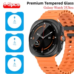 1-5Pcs Tempered Glasss for Samsung Galaxy Watch 7 40mm 44mm / Ultra 47mm Screen Protector Protective Glass Easy to Install