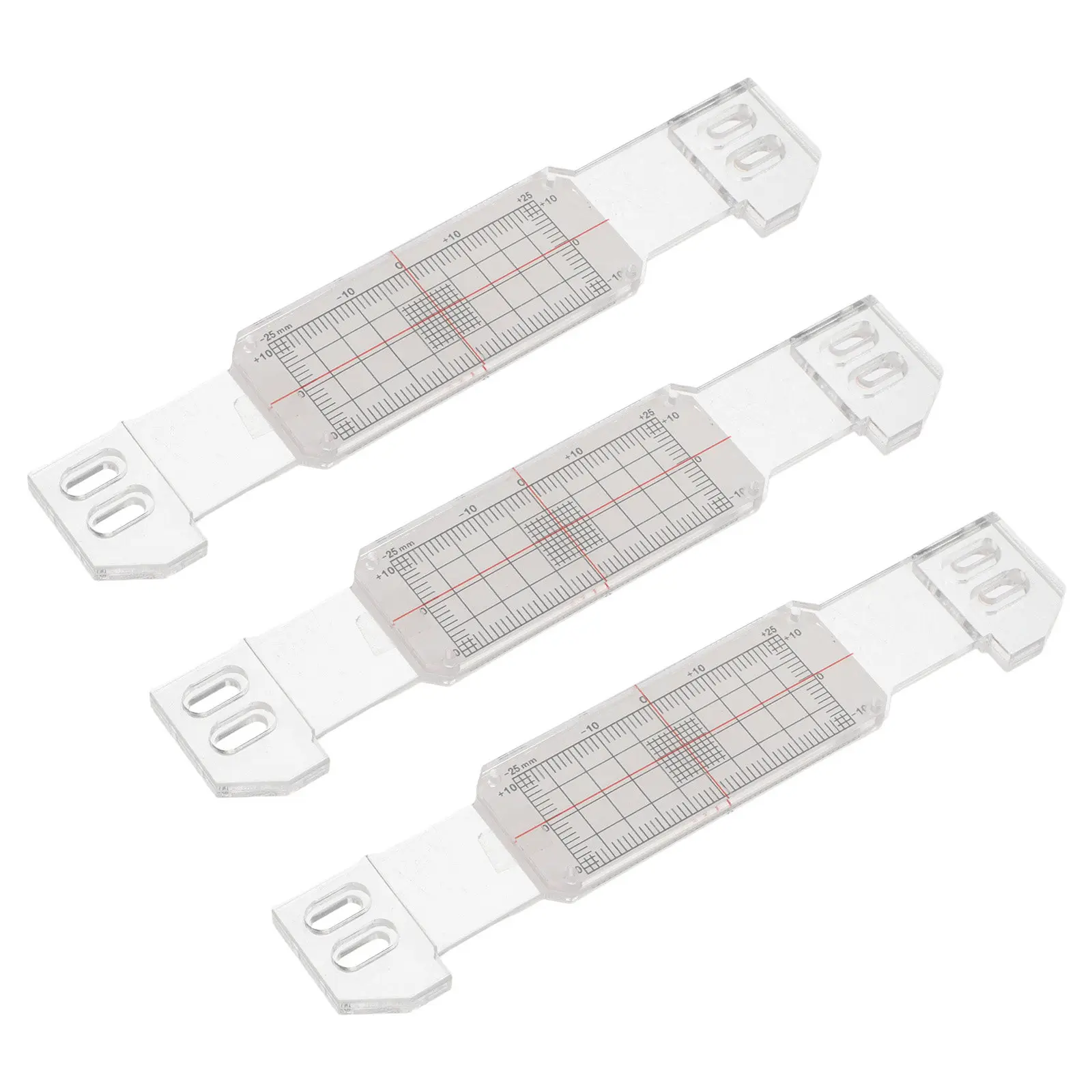 3Pcs Wall Crack High Precision Acrylic Crack Width Gauge Meter Real Time Monitoring Tool for Concrete Foundation and