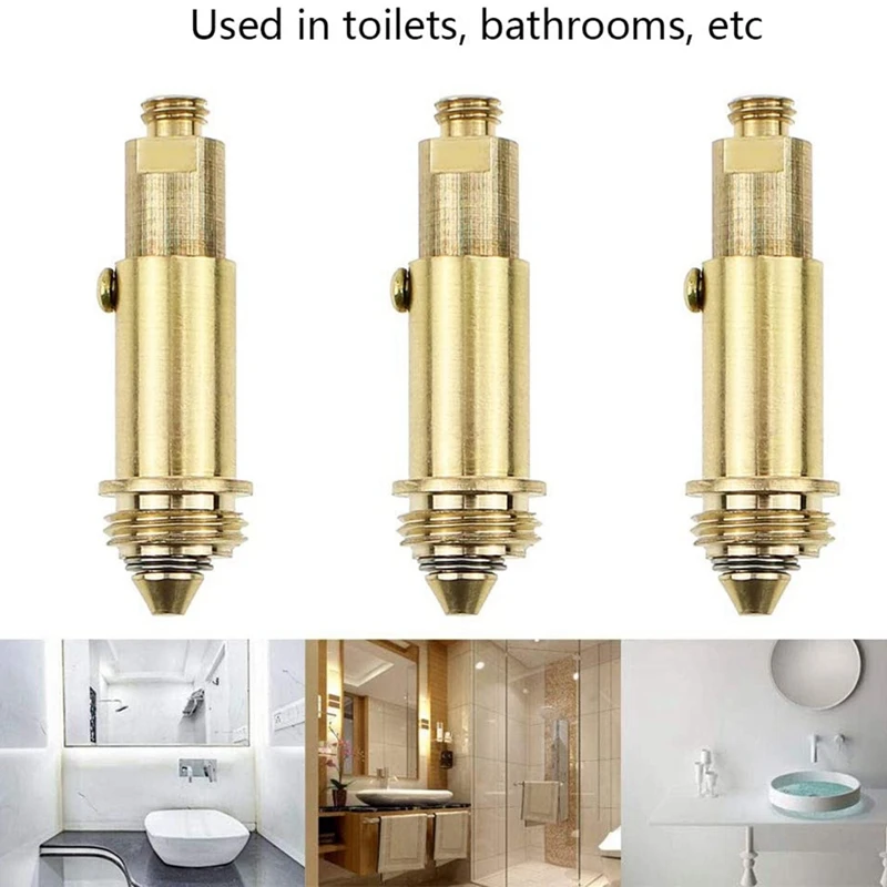 Tapón de latón para fregadero de cocina, accesorio de repuesto para desagüe de bañera, 6 piezas