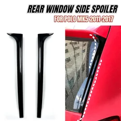 Fit for VW Volkswagen Polo Mk5 6R 6C 2011 2012 2013 2014 2015 2016 2017 Rear Window Fins Moulding Side Spoiler Wing Trim