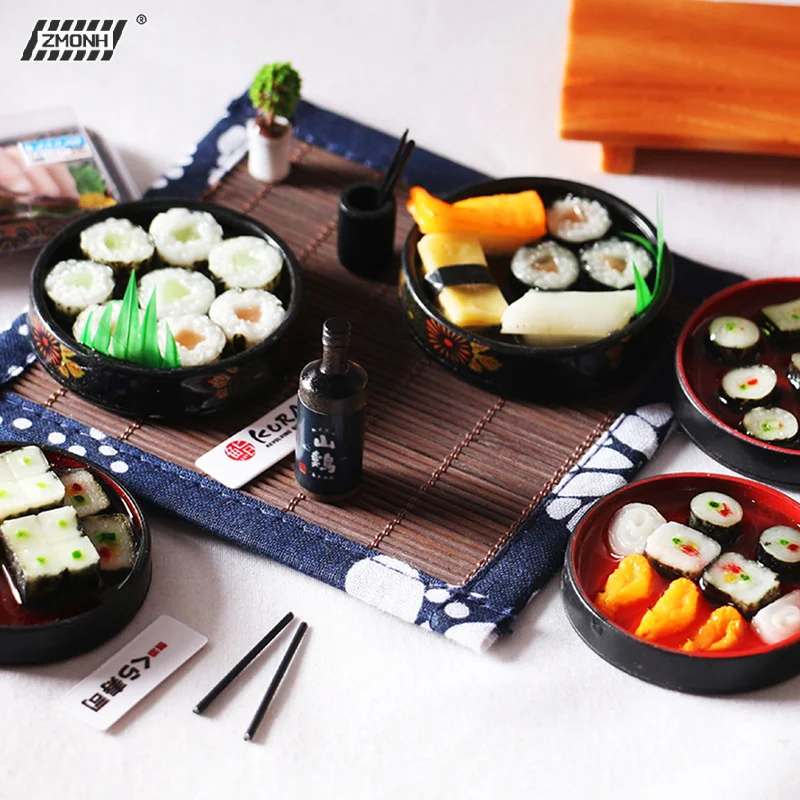 

[H]Dollhouse Miniature Janpanese Sushi Rice for Dollhouse Decor Pretend food