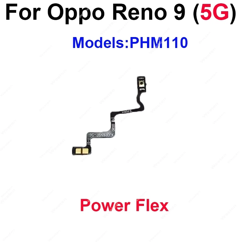 For OPPO Reno 9 10 Pro+ Plus 5G Power Volume Flex Cable Side Buttons Power Volume Key Flex Ribbon Replacement Parts