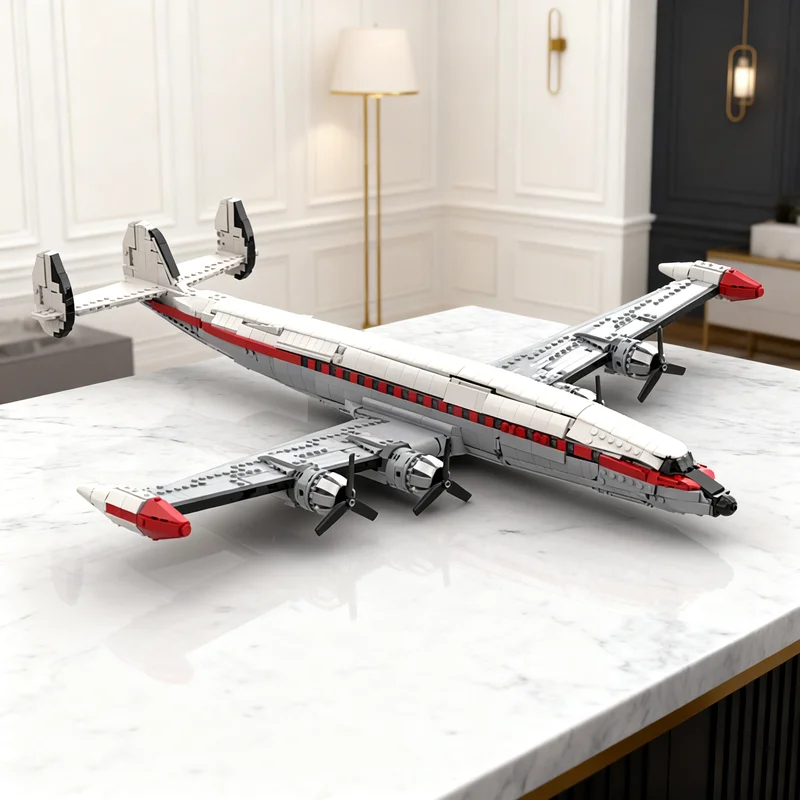 

1722pcs MOC Lockheed L Super Constellation With Its Creator Expert Model Building Blocks Creative Gift DIY Display Decor Adult