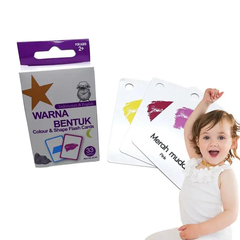 아기용 동물 플래시 카드, 33 그림 카드 단어 학습, 교육용 퍼즐 게임, 절묘한 매칭 카드 게임