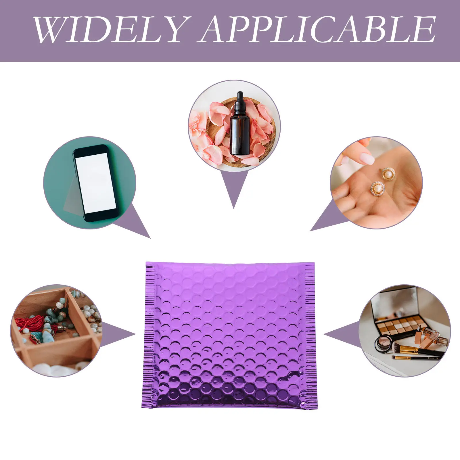 

20Pcs Adhesive Mailing Envelopes Compact Shipping Bags Tear-Resistant Packaging for Garments Bubble Mailers Delivery