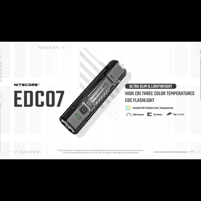 

Перезаряжаемый фонарик NITECORE, 1500 люмен, высокая цветопередача, 3 цветовые температуры, встроенный аккумулятор 1500 мАч, портативный фонарь