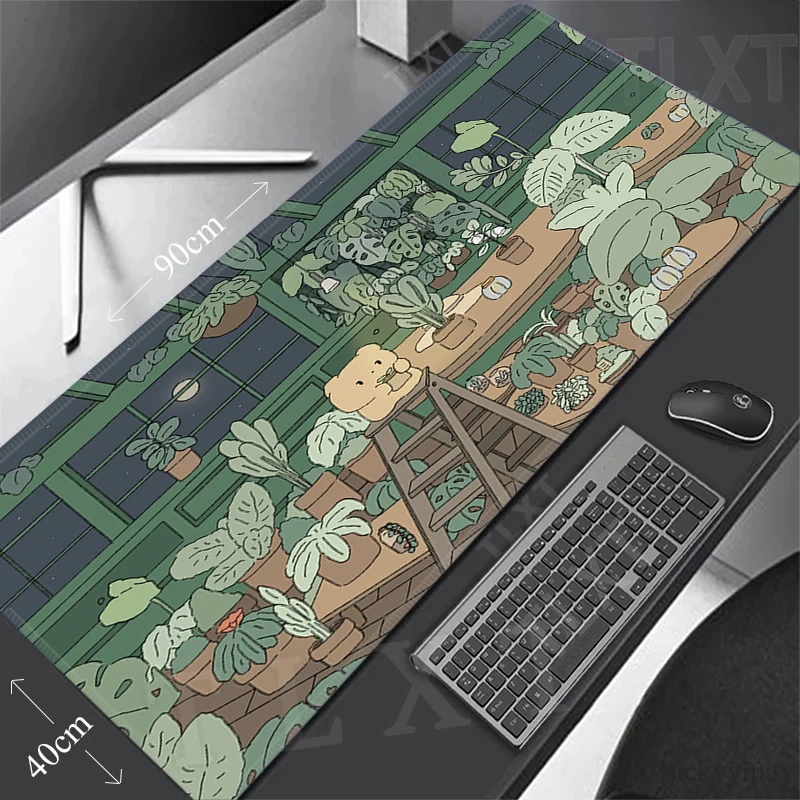 80x30cm XXL Lock Edge Mousepads Anime Large Gaming Mousepad Keyboard Mats Cute Mouse Mat Beast Desk Pad For Gift Mouse Pads