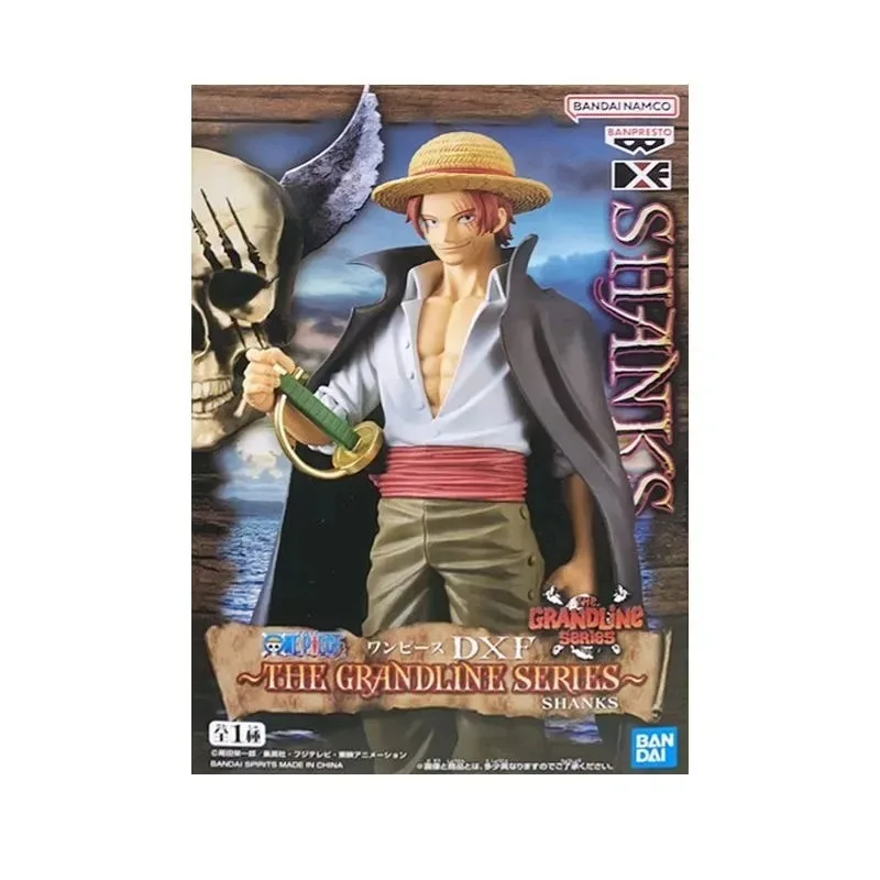 Anime Original Bandai ONE PIECE Shanks Anime Action Figures Collection Ornaments Figure Toys Birthday Gift 17cm