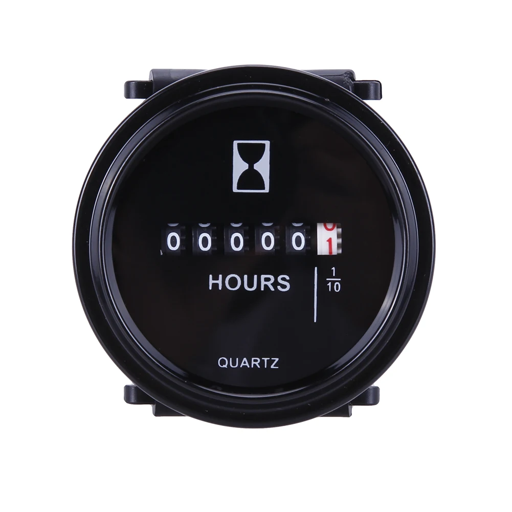 Imagem -03 - Medidor de Hora para o Motor Marinho do Barco Calibre Impermeável Redondo 12v 24v 36v