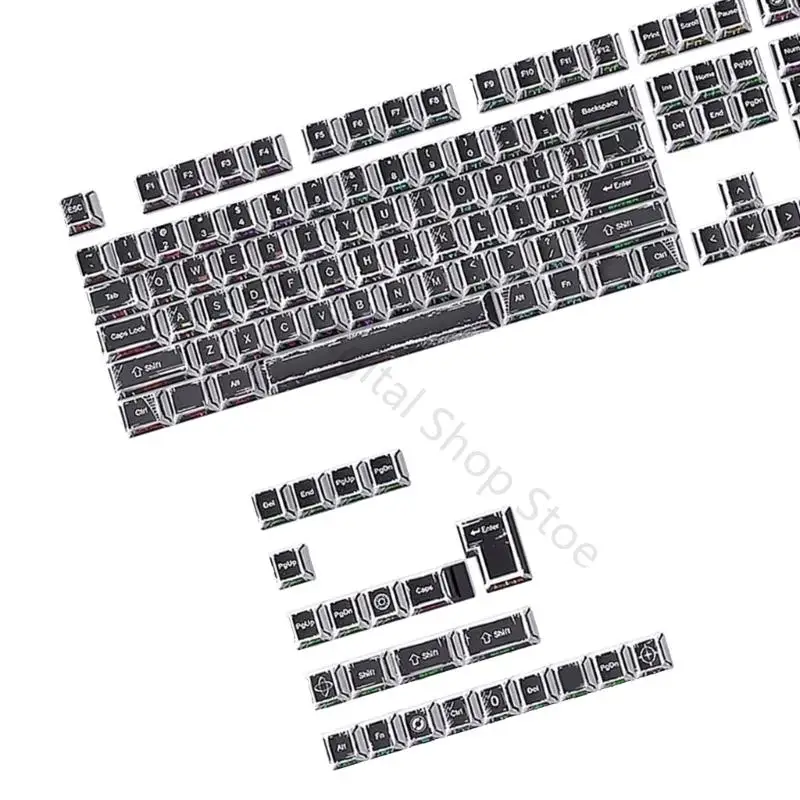 96BA Tastatur-Upgrades Tastenkappen 131 Tasten PBT Originalhöhe für mechanische Gaming-Tastatur – Detail 2
