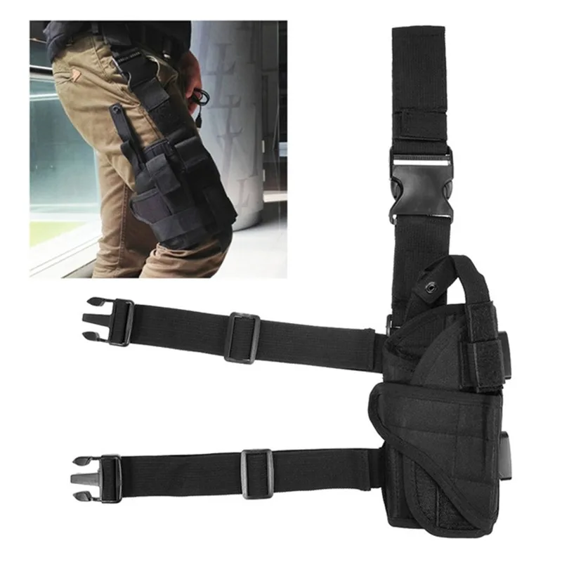 Right Hand Military Tactical Thigh Handgun Bag Hunting Thigh Strap Holster Universal Drop Leg Holster Suitable for All Handguns