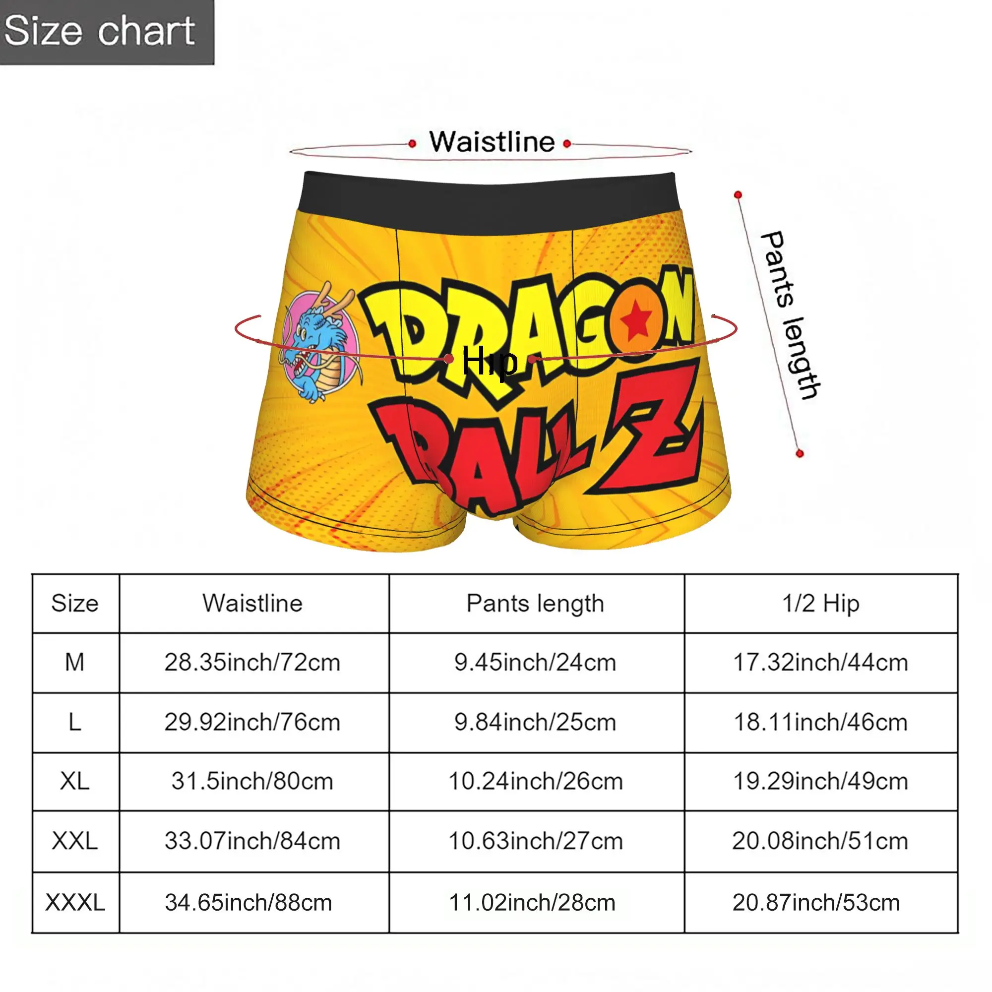 Fashion Dragon Ball manga style Theme Boxers  Custom Underpants Homme Panties Men's Underwear Print Shorts Boxer Briefs view 6
