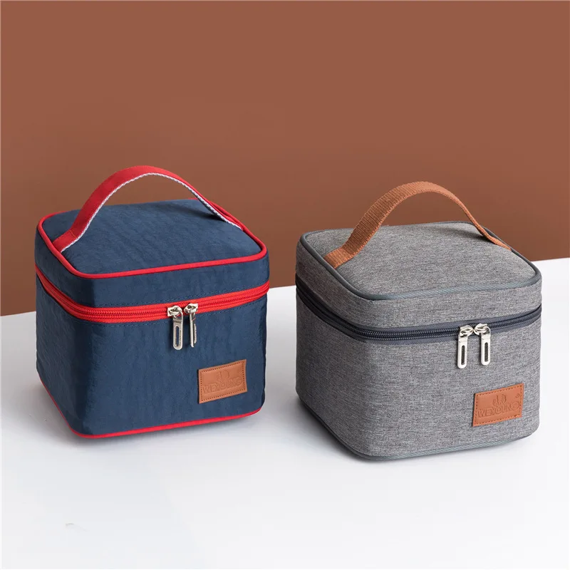 Lunch Bag Insulated Cold Picnic Carry Case Thermal Portable Lunch Box Bento Pouch Lunch Container Food Storage Cooler Bags