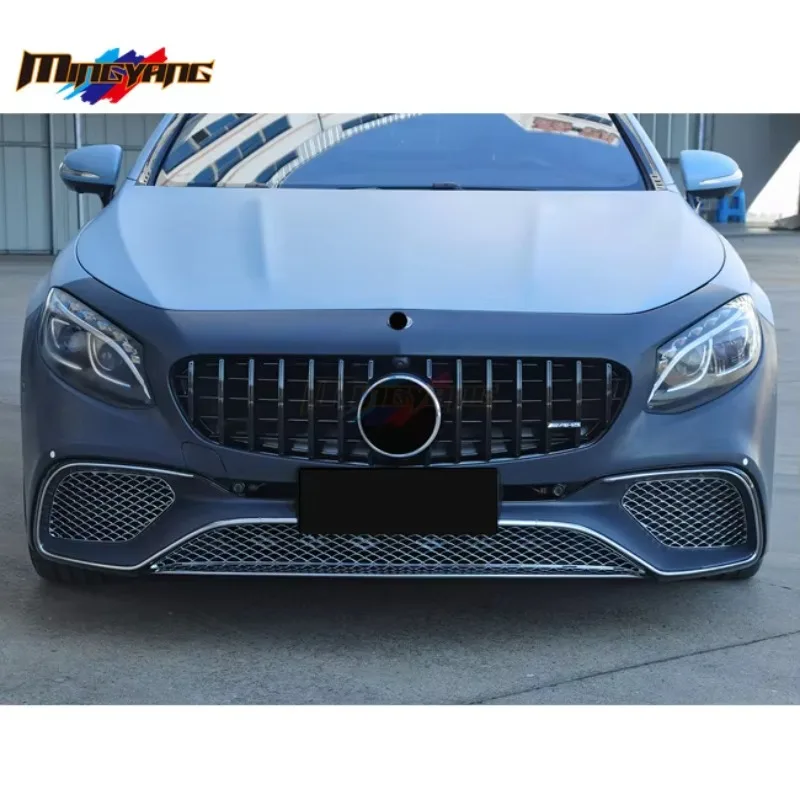 تعديل جديد وصول PP البلاستيك S63 تصميم مصدات السيارة لمرسيدس بنز S كوبيه W222 2017 #2