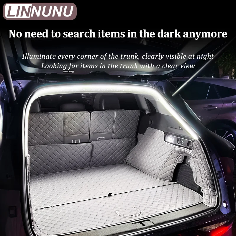 LINNUNU LED-Lichtleisten für den hinteren Kofferraum des ZEEKR 7X 2025 2026, Beleuchtung des Kofferraums, dekorative Innenbeleuchtung, Zubehör. – Detail 3