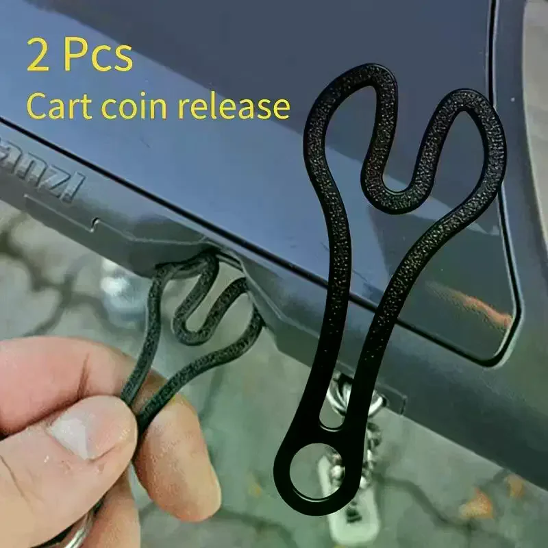 Lot de 3 porte-clés jetons de chariot de courses en PLA recyclé, breloques, pendentifs pour téléphone et porte-monnaie