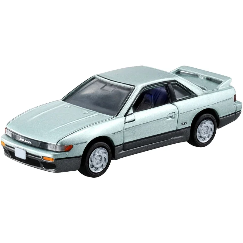 TAKARA TOMY 1:64 diecast alloy model Black Box TP08 Nissan Silvia Children's Collection Display toys for children's gifts.