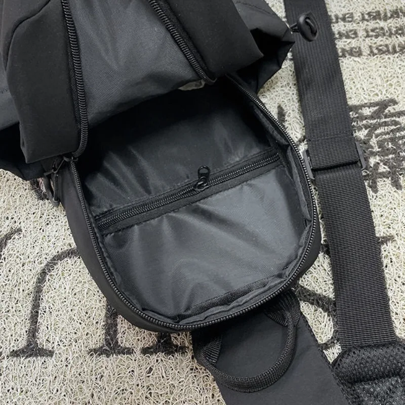 Nowy męska torba na klatkę piersiową mały przystojny swobodny Messenger Bag wodoodporny i wytrzymały plecak na klatkę piersiową nylonowy torby na ramię