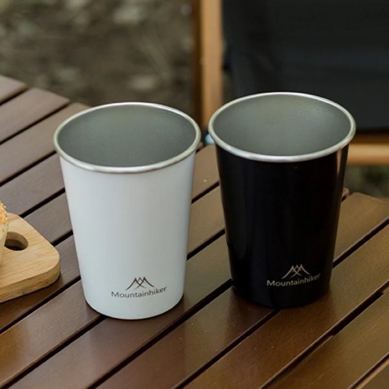 

4pcs 350ml Stainless Steel Metal Wine Tumbler Tea Pint Cups Outdoor Camping BBQ Drinking Water Beer Mug