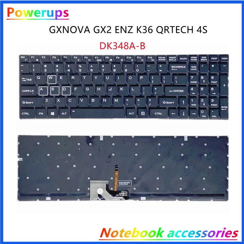 New Laptop For Maibenben QRTECH 4S Aierxuan G2-pro G1 F1 DK348A US keyboard backlit