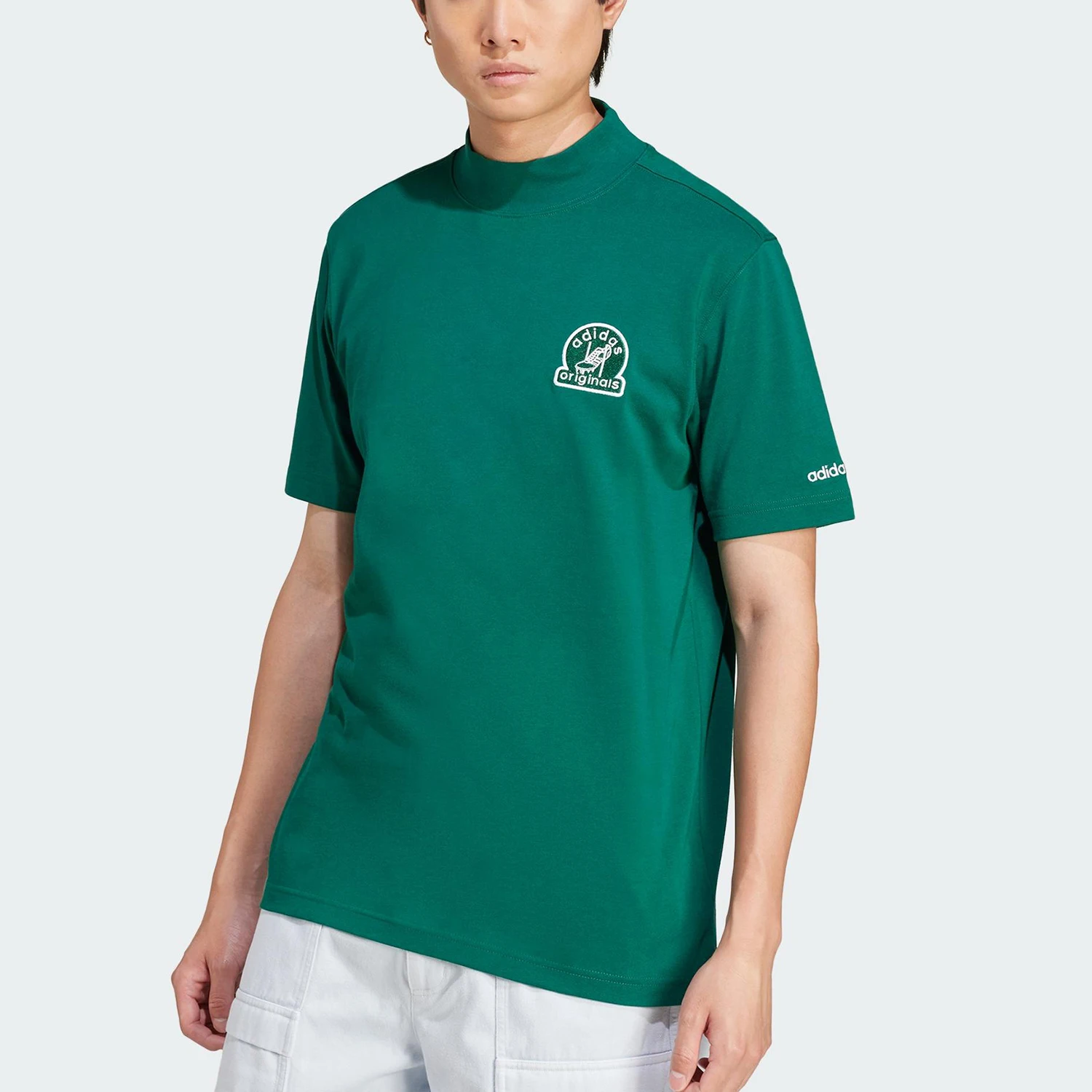 Adidas genuine clover men's casual breathable fashionable sports short sleeved shirt JC8368