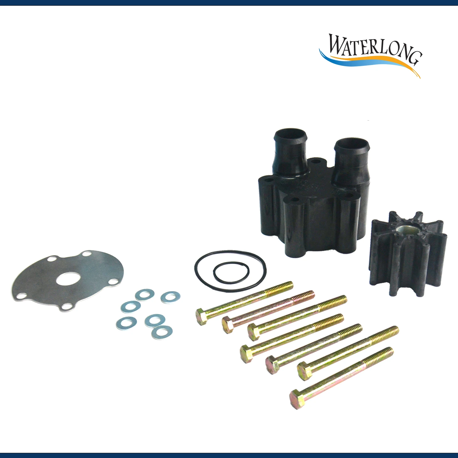 807151A14 WATERLONG Water Pump Repair Kit Impeller Replaces for Mercruiser Inboards and Bravo Sterndrives