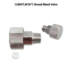 Bleed Release Valve Adaptor For HPA Hand Pump Tank Cylinder Refill Station Charging Adapter 1/8NPT,M10*1 Threads