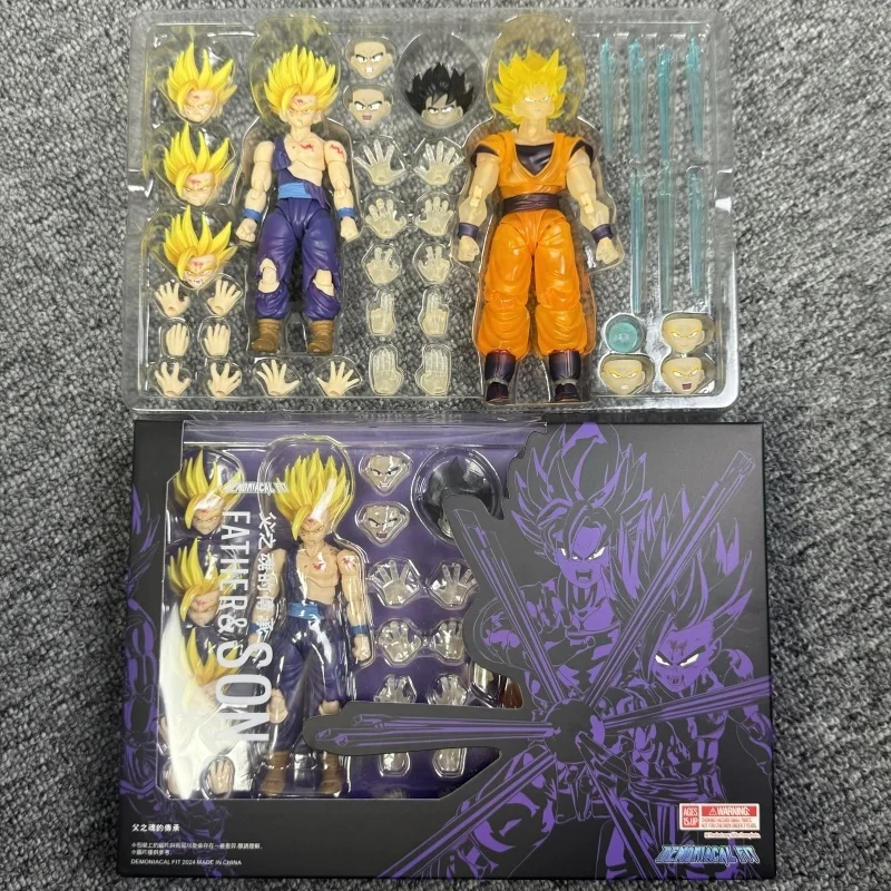 In Stock Dragon Ball Demoniacal Fit Goku Action Figure Father Son Sinheritance Anime Ultimate Atrocious Evil Hero Zamasu Shf Toy