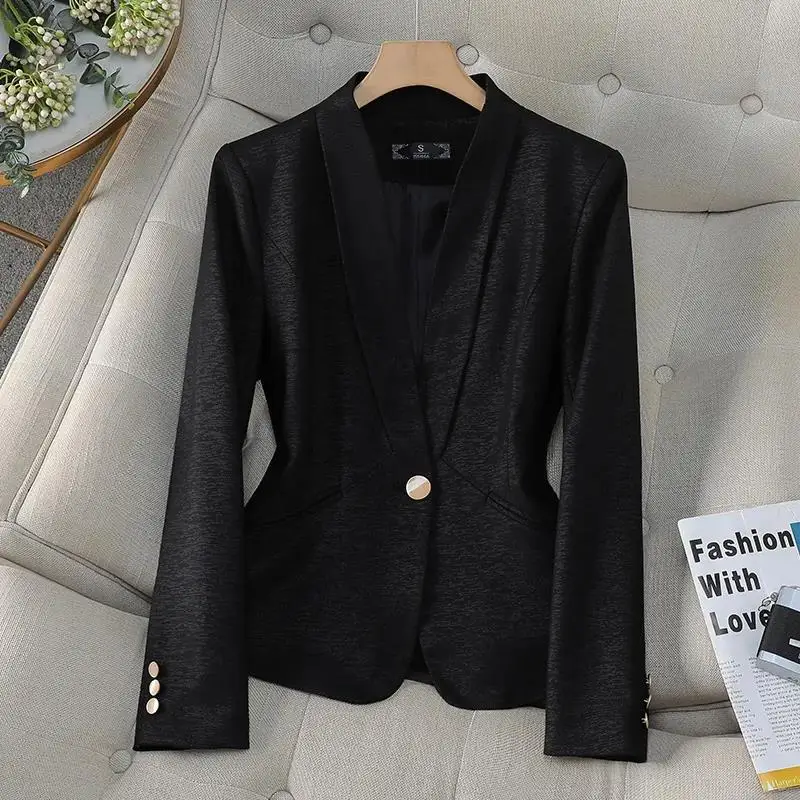 Spring Fashion Slim Fit Blazers Women's Coat Jacket New Autumn Outerwears Elegant Office Lady Casaco Plus Size Veste Femme