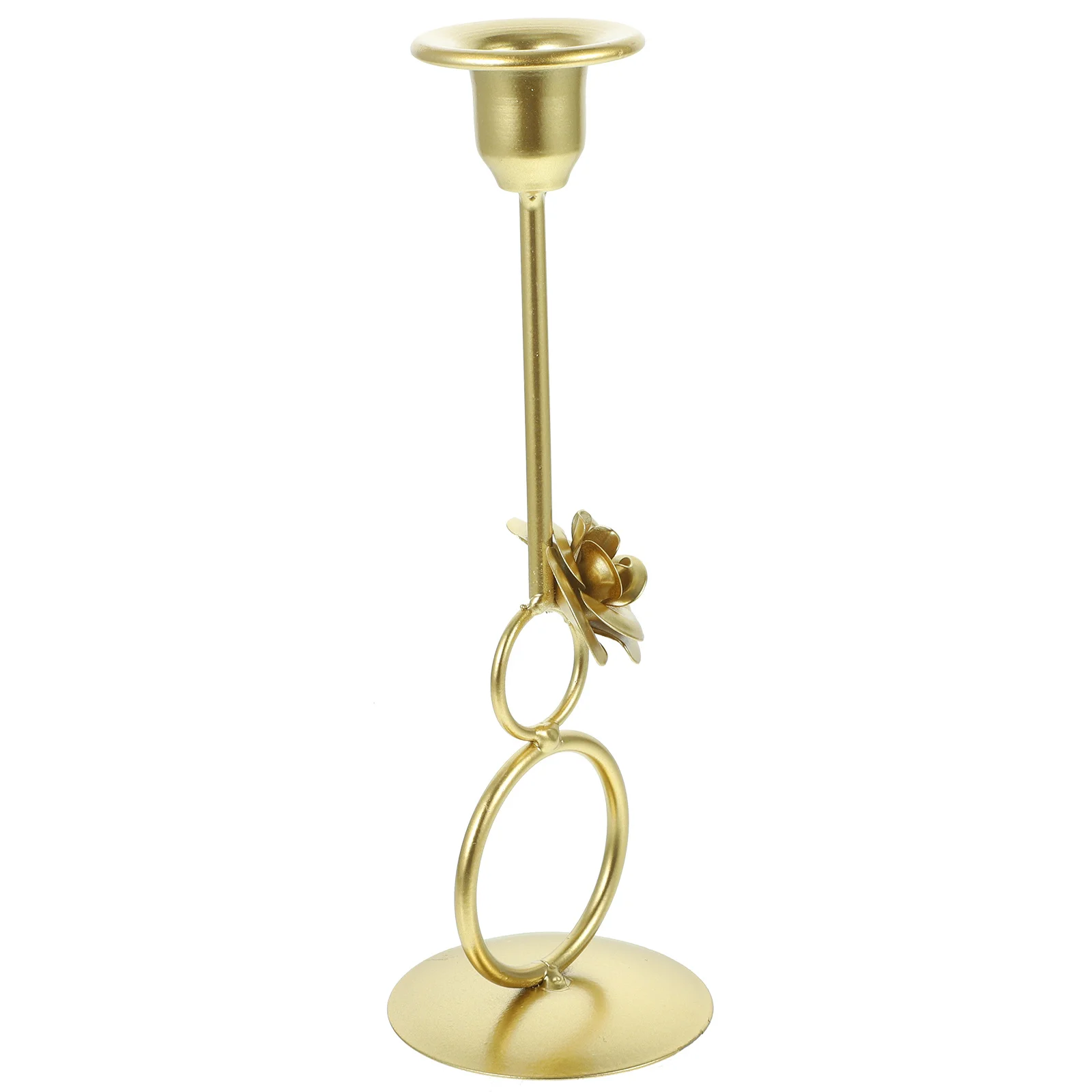 

Iron Holder Exquisite Workmanship Metal Candlestick for Cozy Home Decoration Centerpiece Pillar Holder