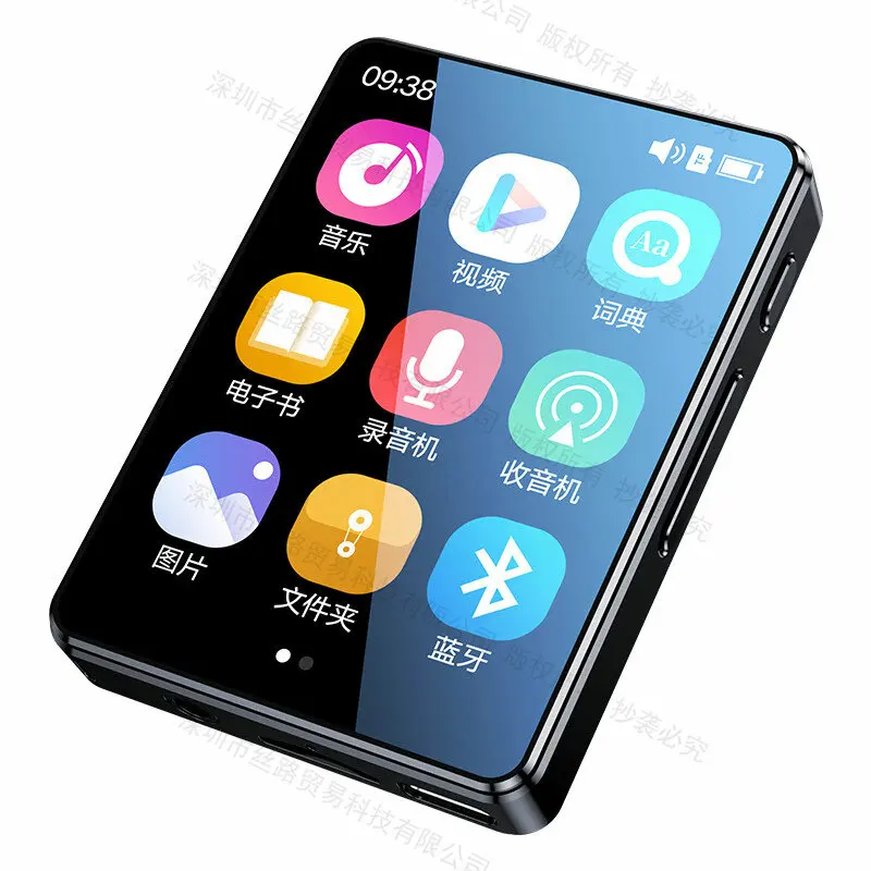 Amoi Finetop X1 MP3 موسيقى راديو FM مشغل فيديو بلوتوث صغير HiFi ستيريو المهنية الرياضة USB نوع-C الركض وكمان MP4