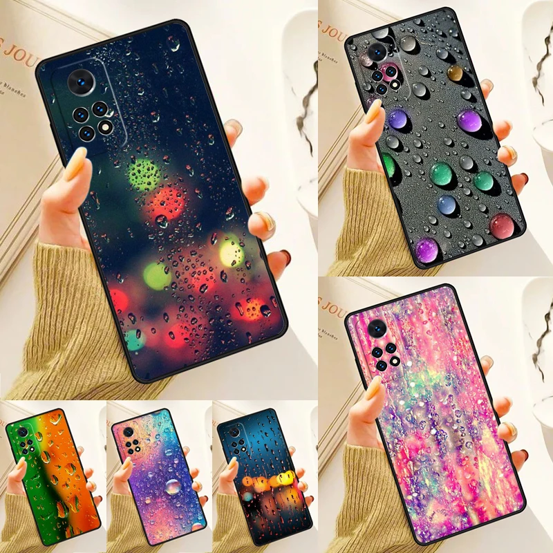 Abstract Raindrop Case For Samsung Galaxy S24 Plus S23 S20 S21FE Lite S22 Ultra Note 20 S8 S9 S10 Phone Coque