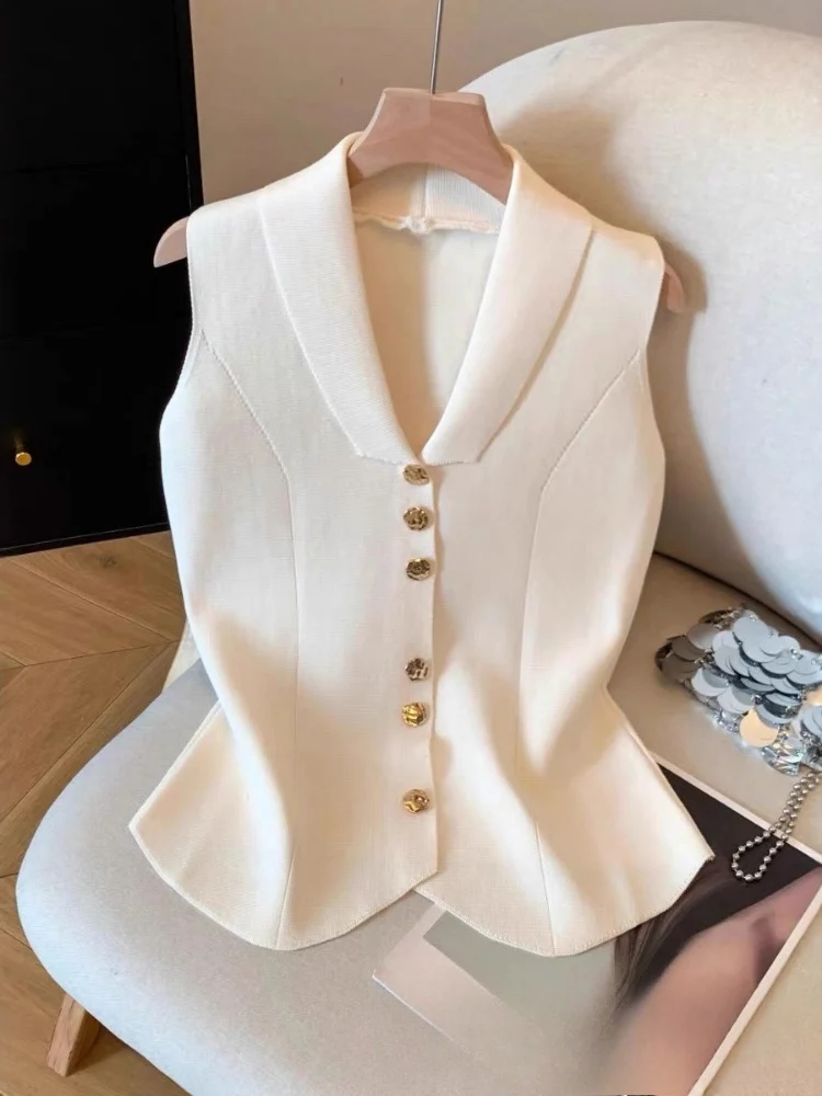 الصلبة Y2k بدوره Fown طوق الدبابات 2025 Ropa Mujer أنيقة كل مباراة بروتيل الملابس النسائية موضة الصيف الحياكة الكورية سترة