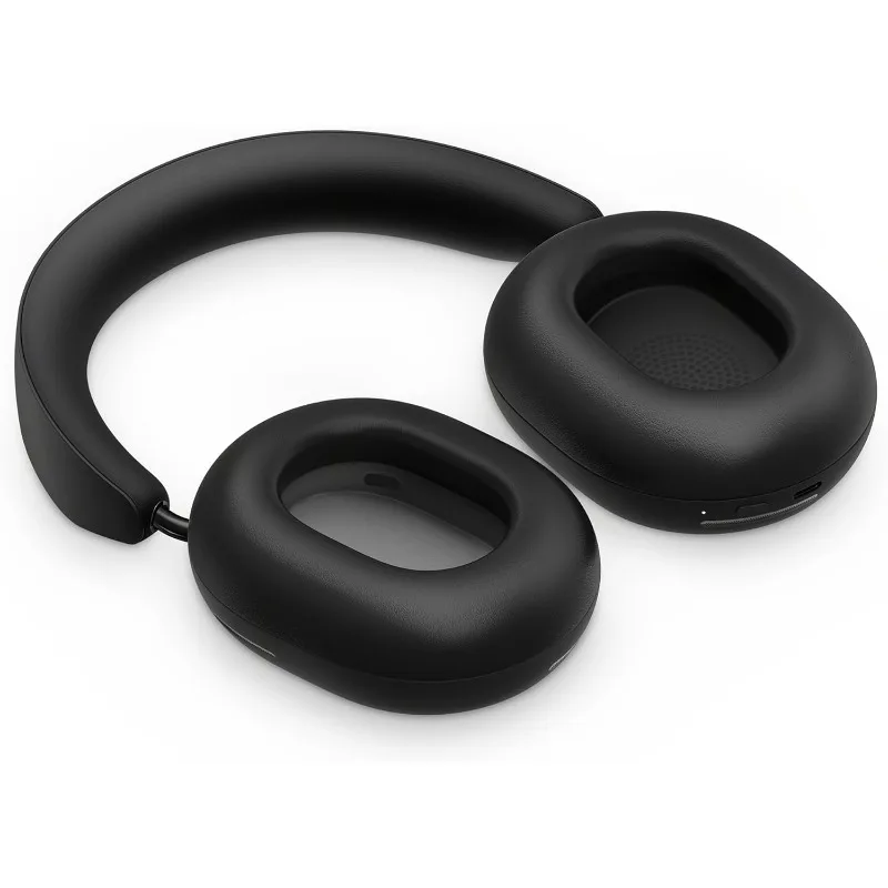 

Ace - Black - Wireless Over Ear Headphones With Noise Cancellation