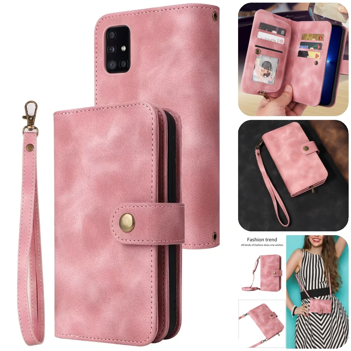 New Style Leather Flip Stand Phone Case for XiaoMi POCO F3 X3 NFC M4 X4 Pro 10T 11i 11T RedMi K30 K40 Note 10S 11S 11 10 Wallet