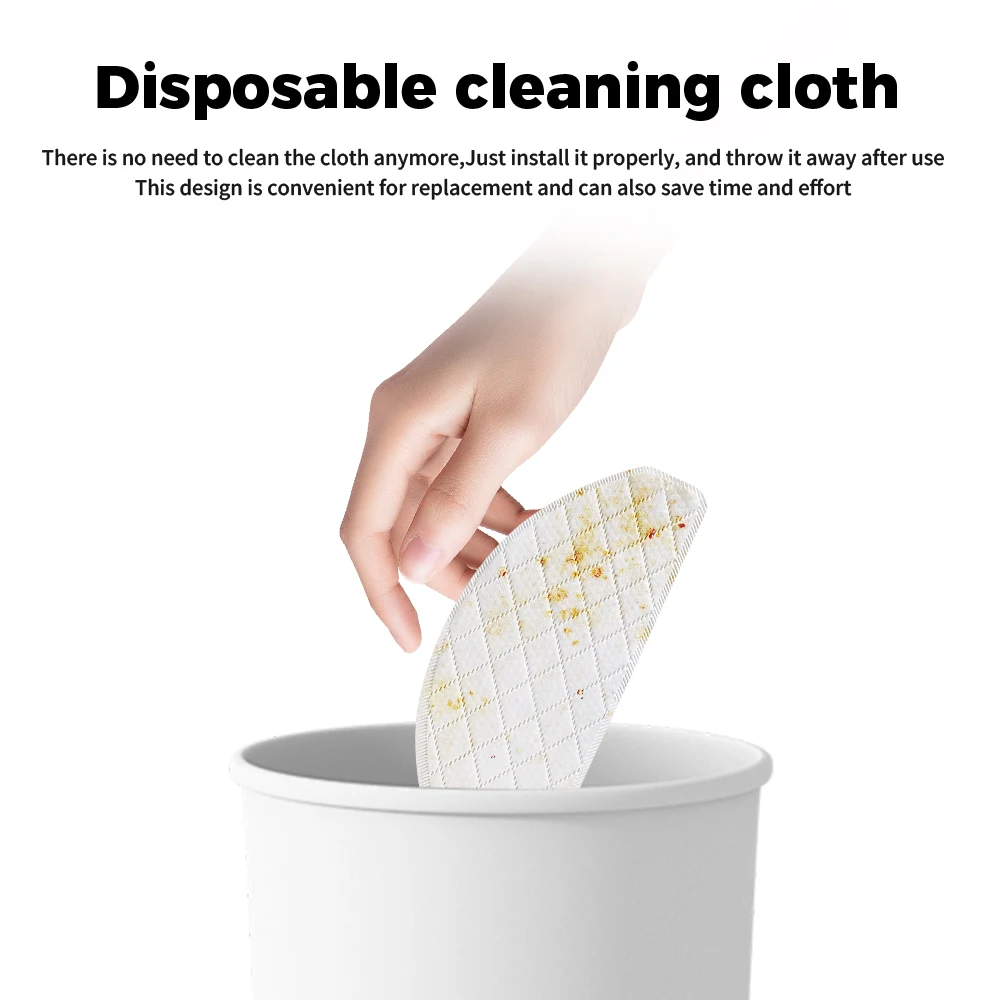 5/100 قطعة قماش ممسحة للاستعمال مرة واحدة لـ Ecovacs Deebot Ozmo T8 T8 + T8 AIVI T8 Max T9 T9 + T9 AIVI N8 N8 + N8 Pro N8 Pro + Robot Vacuum