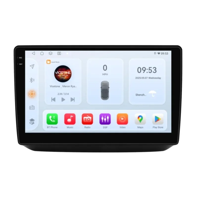 OSSURET Schnelle Lieferung 10,1 Zoll 2 Din Android 14 Autoradio für Skoda Fabia 2 2007-2014 mit Qualcomm Snapdragon 6115 Octa Core GPS-Navigation Bluetooth Freisprecheinrichtung SWC CANBUS Wireless