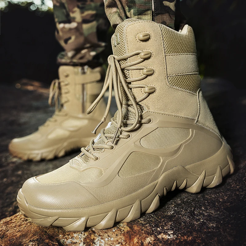 Men's Casual Shoesthick Bottom Lace-up Workwear  Shoes Men for Work Outdoor Men's Shoe High Quality Autumn Winter Hiking Boots
