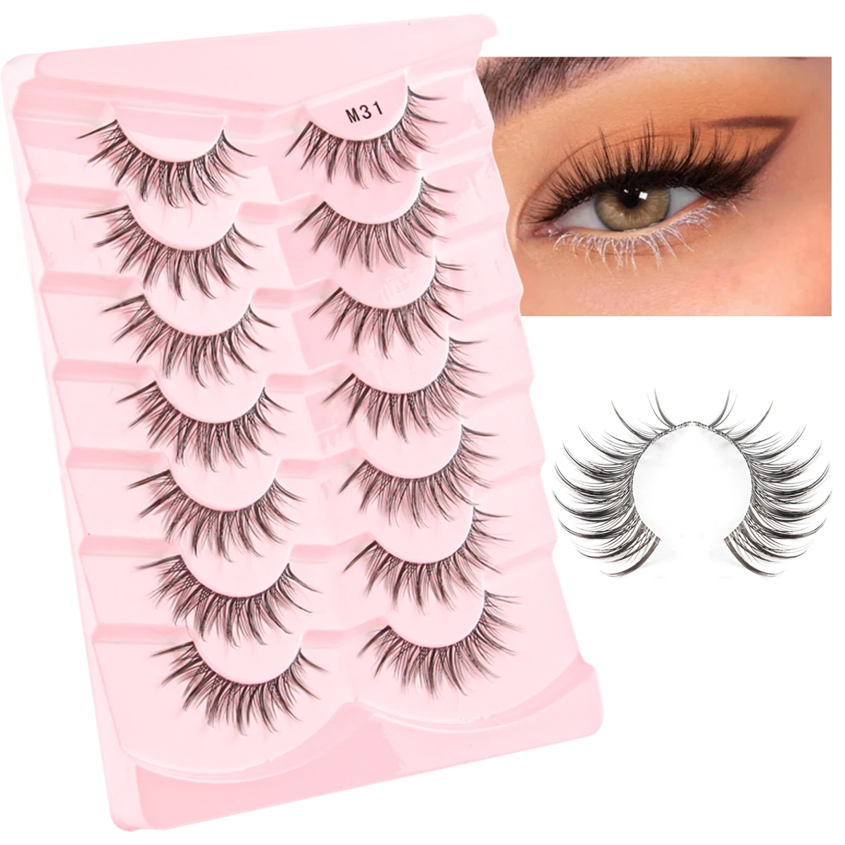 Ysdo 3 / 5 / 7 double intelligent 3D faux cils coréen faux cils naturel long faux cils rouleau cils extension outil de maquillage