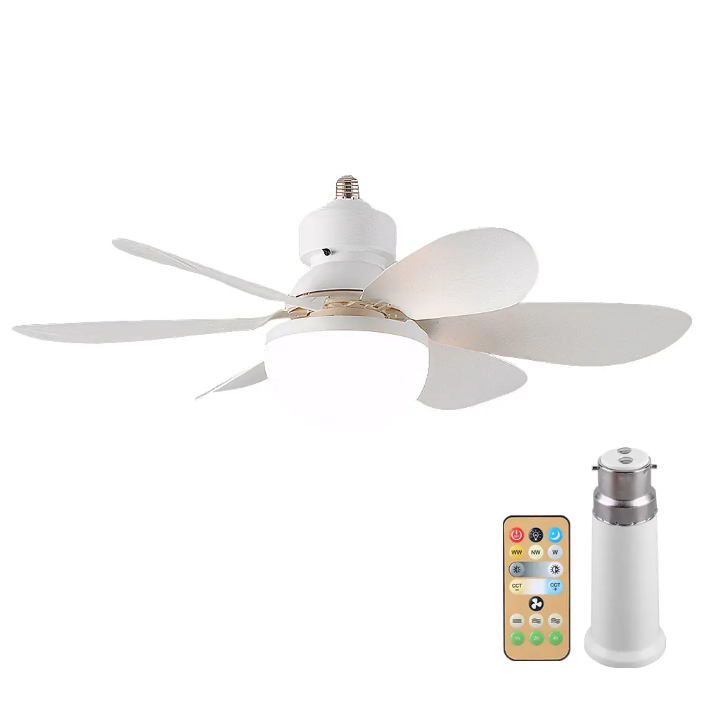 

Винтовой потолочный вентилятор в розетке, потолочный вентилятор с регулируемой яркостью и подсветкой для спальни, кухни, гостиной