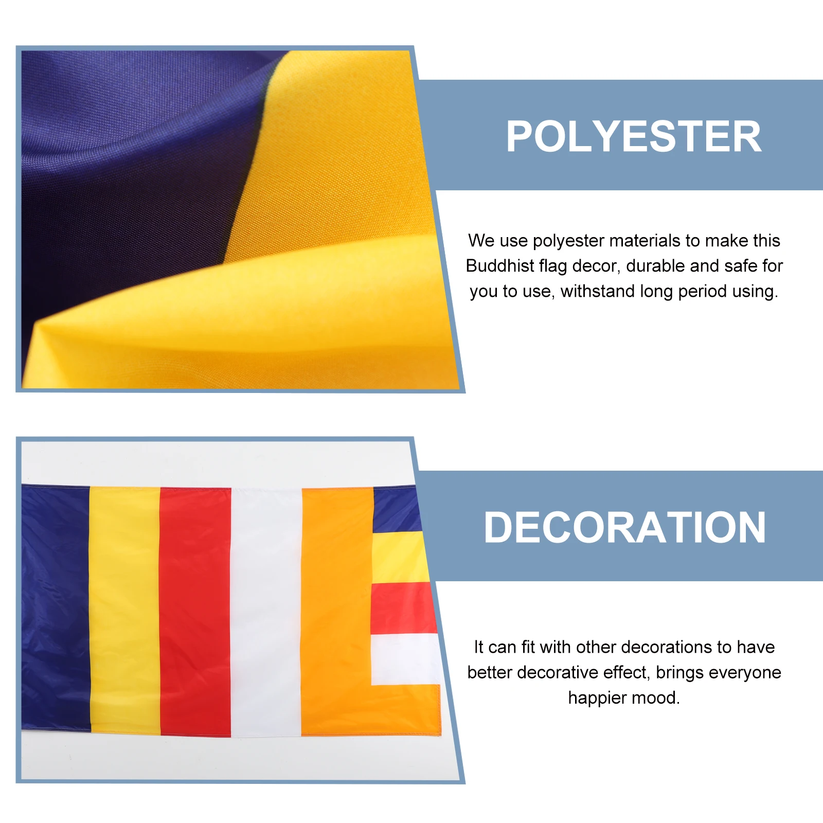 

Flag Durable Polyester Outdoor Hanging Decoration Bunting Banner Prayer Flags for Blessing