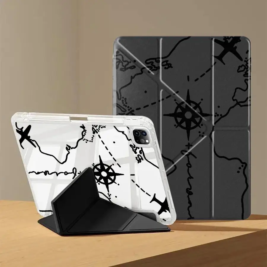 

Y-Fold Holder Cover Tablet Case For iPad Pro 2025 Air 4 5 M3 M2 1 2 M4 11inch Mini 6 7 Pro 11th 10th 9th 8th 7th 12.9inch Air